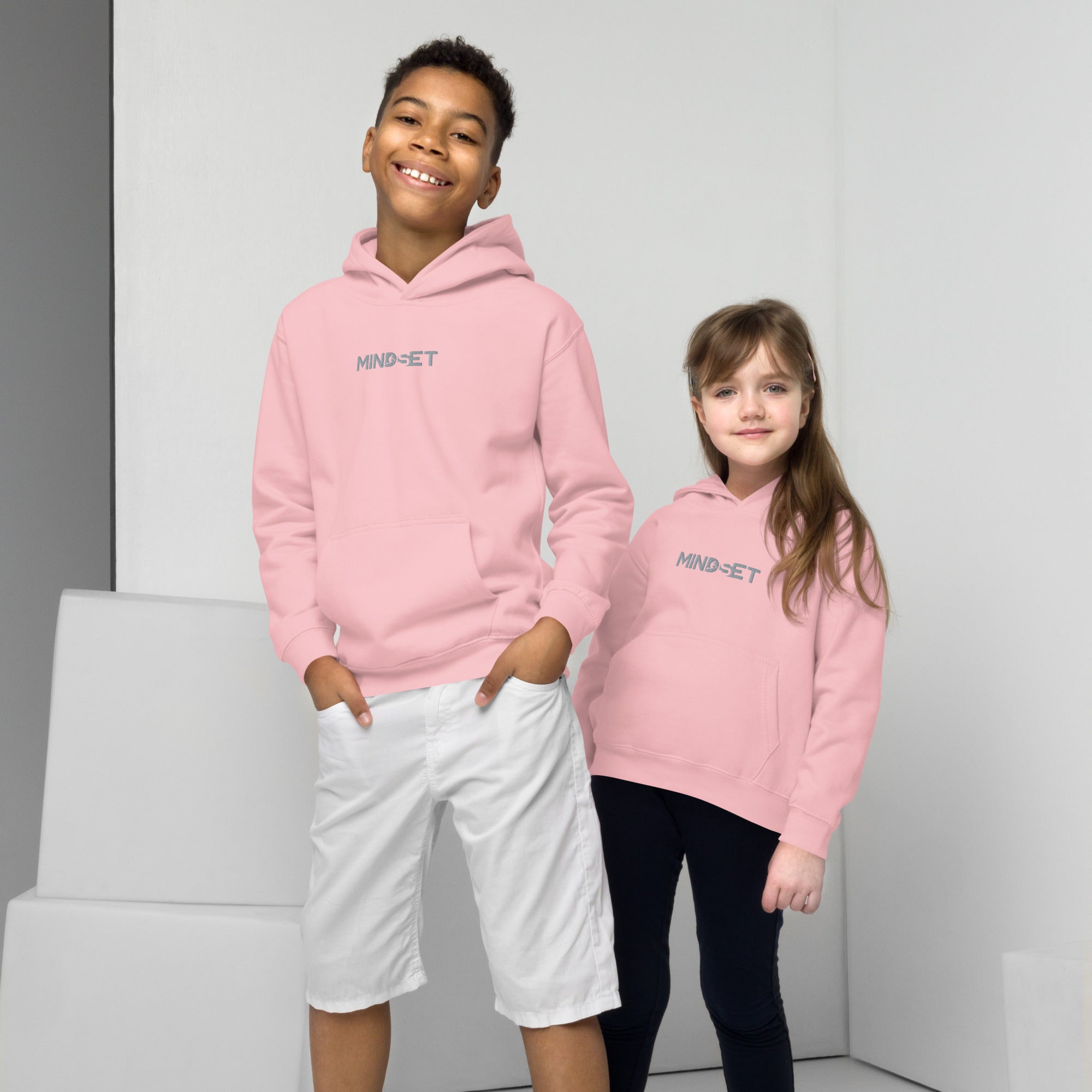 Kids Unisex Mindset Embroidered Hoodie